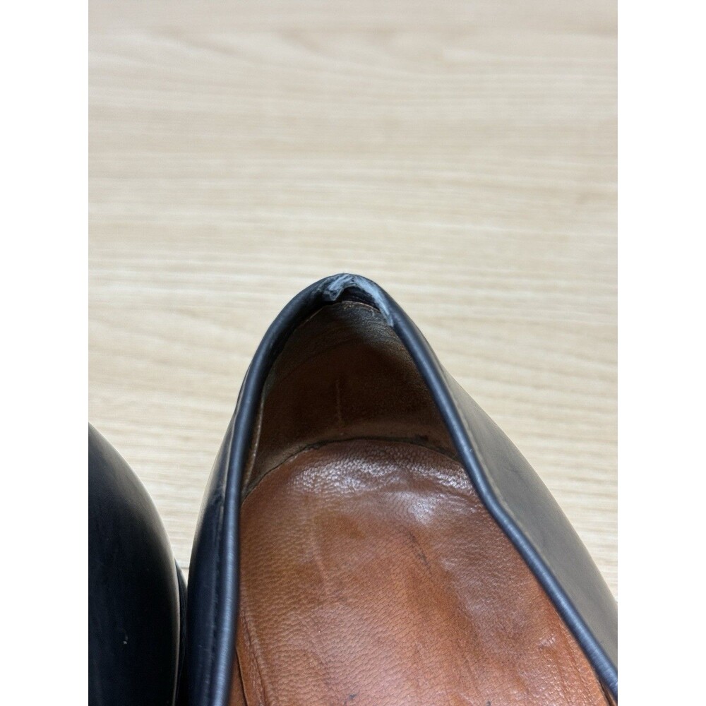 Salvatore Ferragamo Horsebit Loafers Womens 7.5 B Leather Black Office Event - Picture 11 of 13